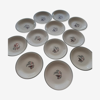 Set of 12 caps Salins