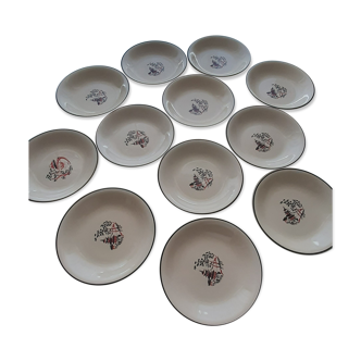 Set of 12 caps Salins