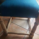 Tabouret en chêne massif refait à neuf