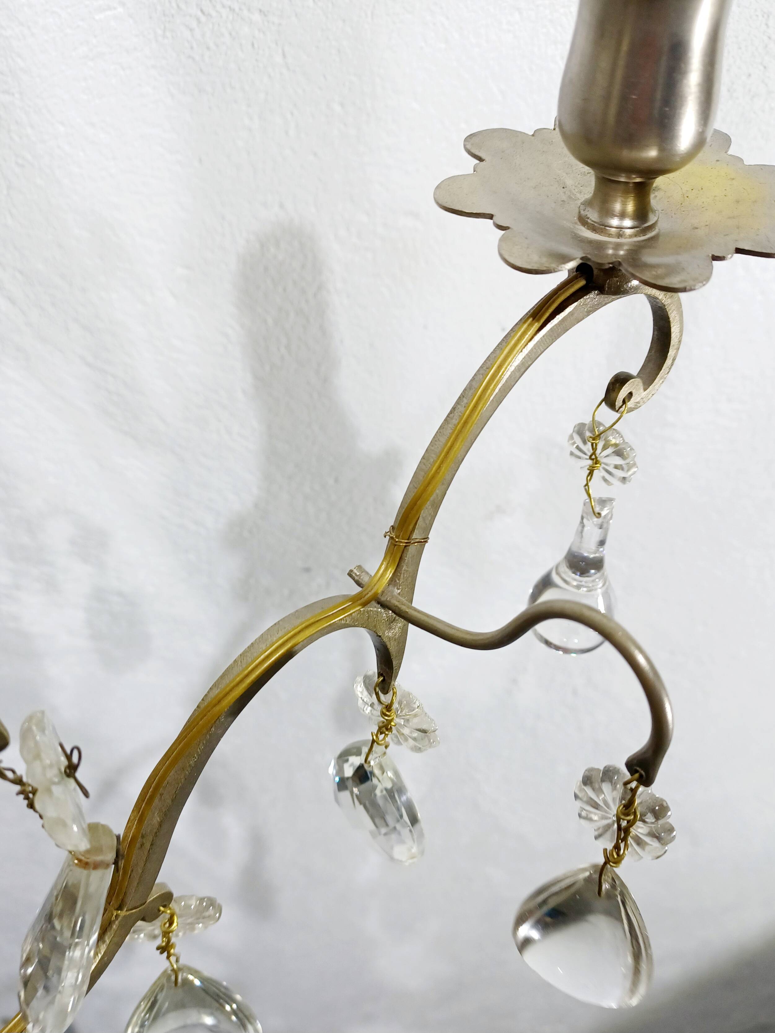 5-light crystal chandelier