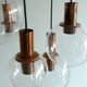 Large Copper & Glass Pendant Lamp from Raak, 1960s