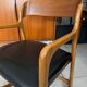 Vintage Baumann sleigh armchair