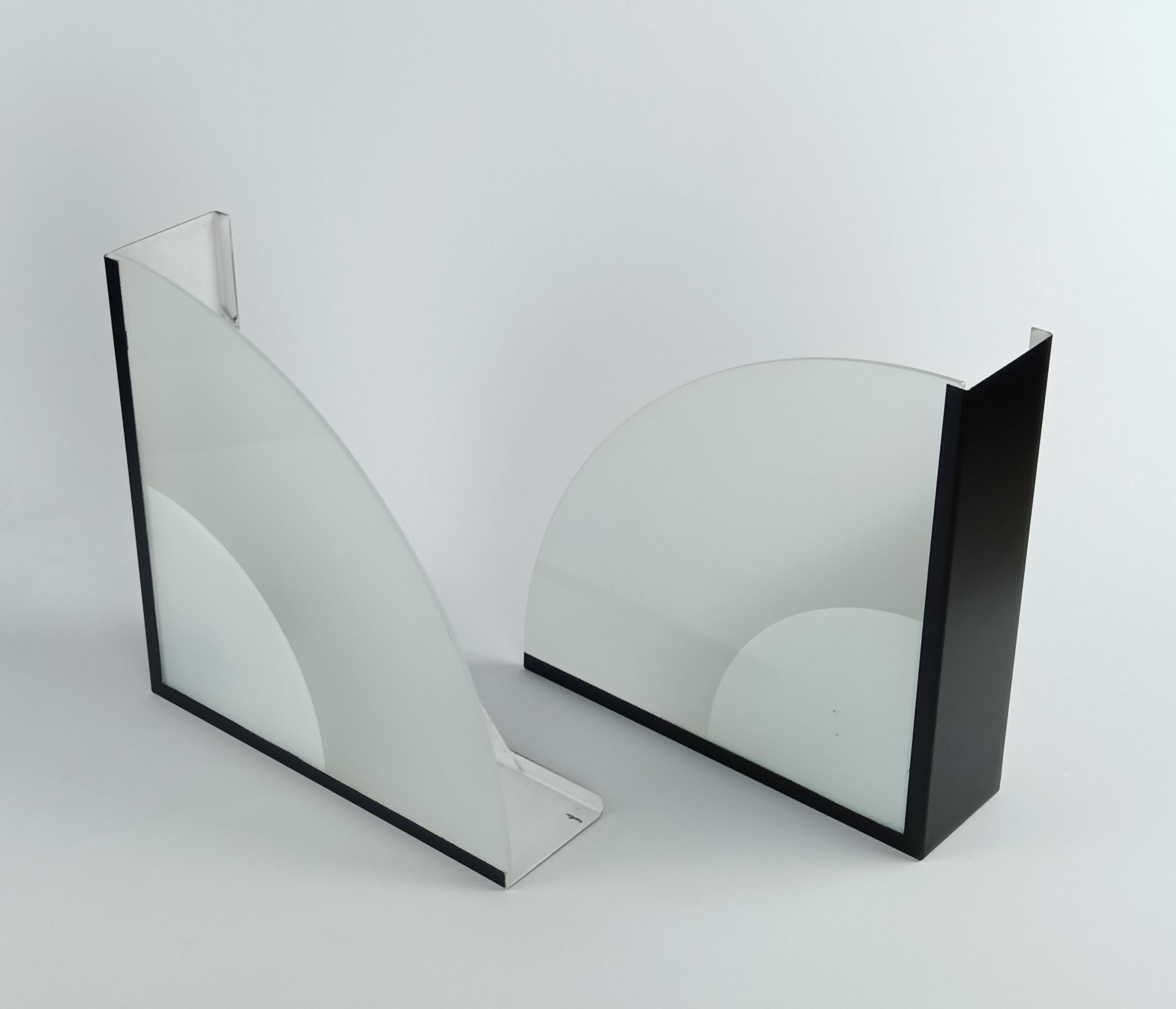 2 triangular wall lights 1980