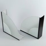 2 triangular wall lights 1980