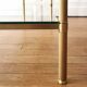 Neoclassical brass and glass console 1970