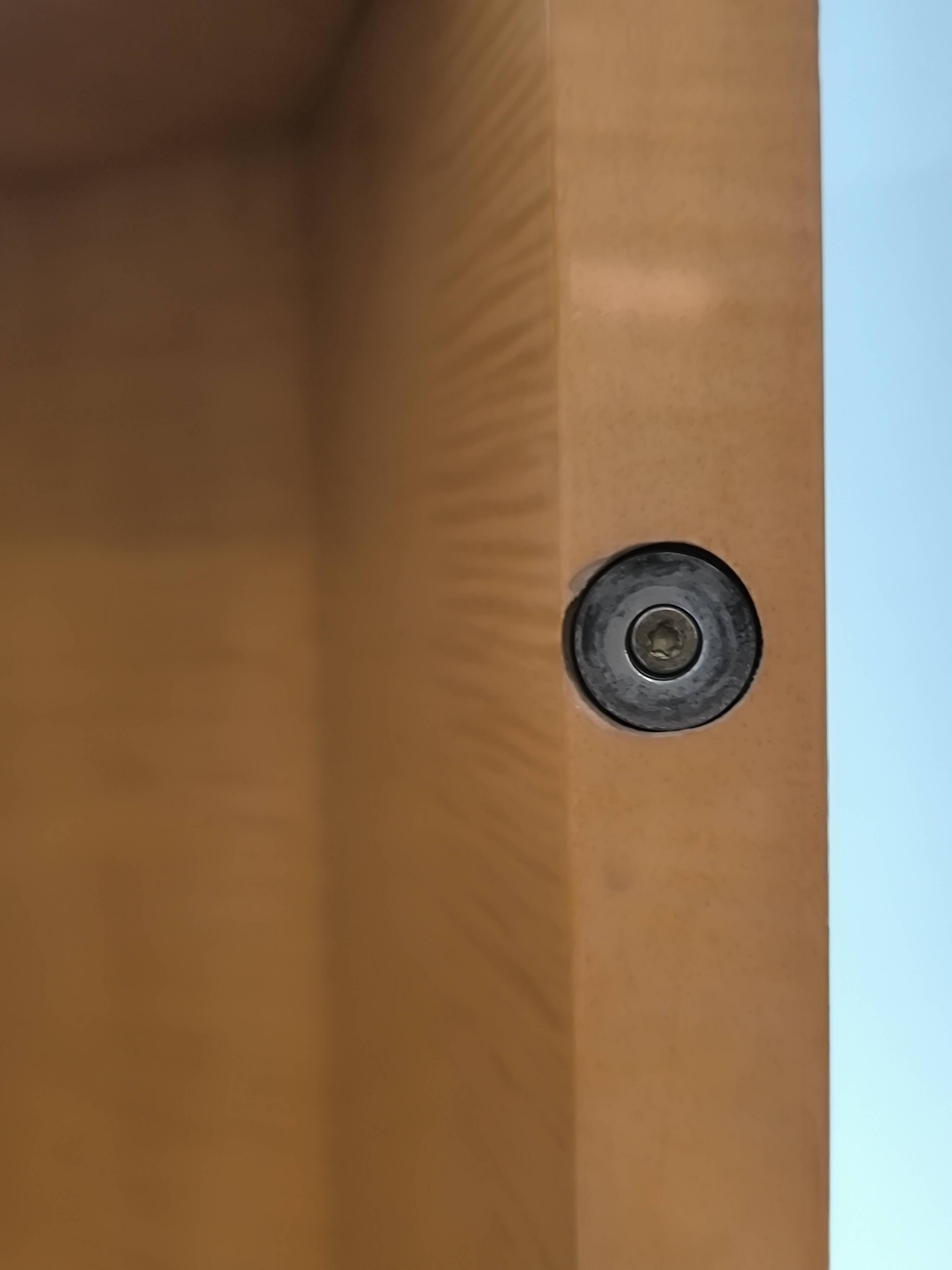 Postmodern octagonal gueridon in sycamore and rosewood, 1980–1990