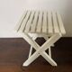 Tabouret de pêche à lattes vintage