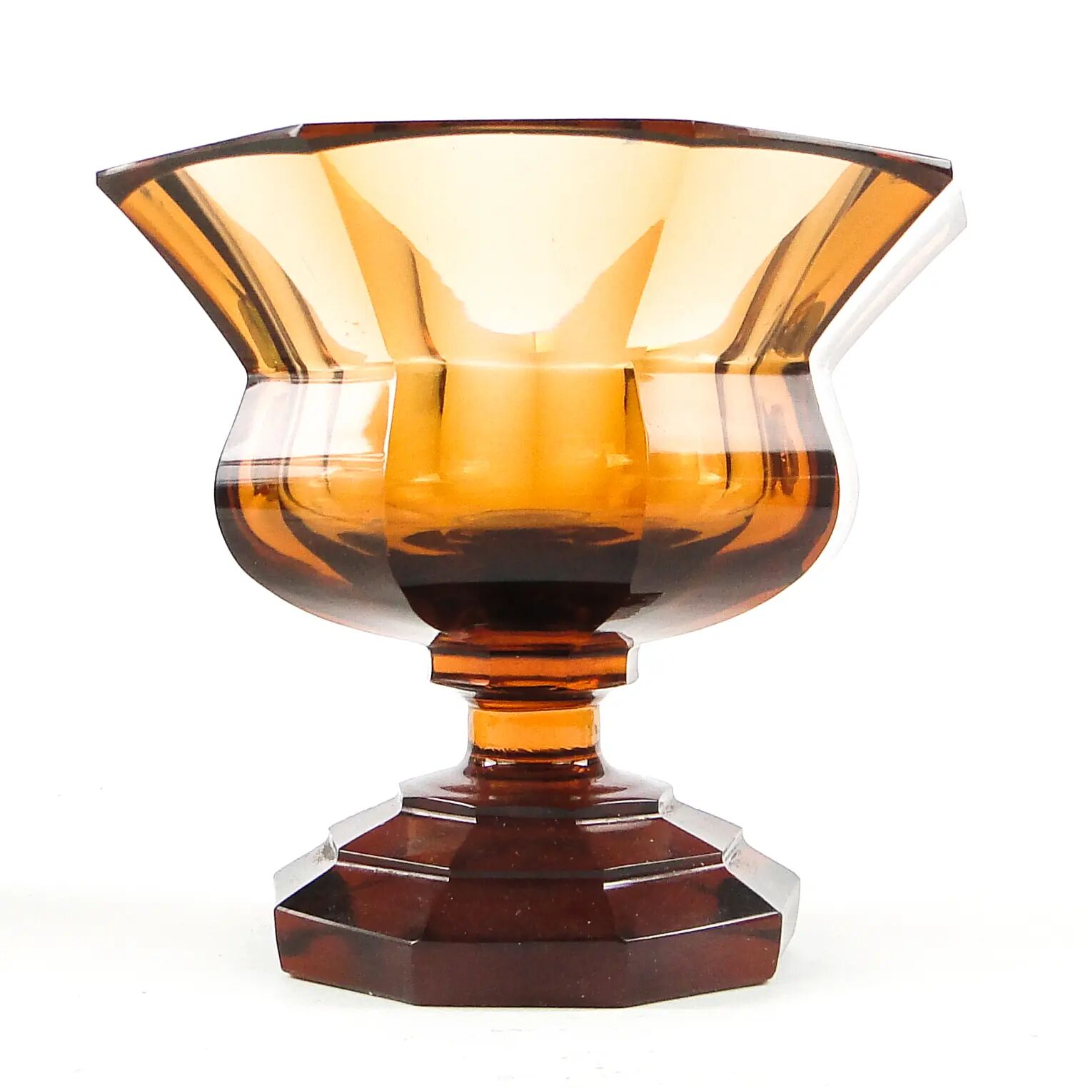 Goblet, Art Deco, crystal, Moser, Czechoslovakia, 1930s