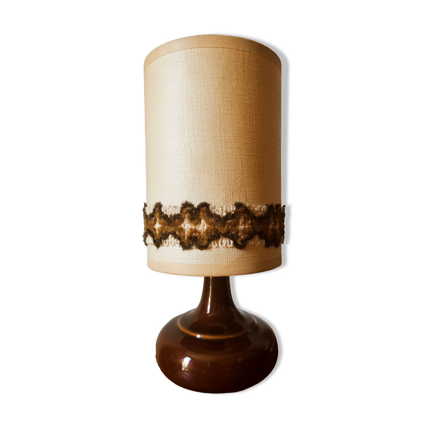 70's ceramic bedside lamp