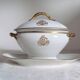 Saucière en porcelaine antique Limoges porelain Latrille Frères, France, C1899-1913