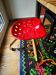 Tabouret Zanotta Mezzadro rouge