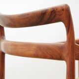 Scandinavian chair in rio rosewood