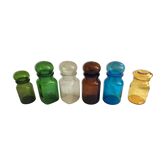 Lot of 6 vintage glass jars