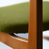 Danish teak wood chair reupholstered