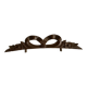 Antique carved wooden ribbon pediment