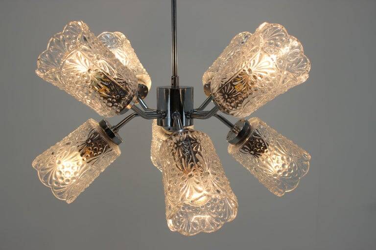 Design Space Age Chrome Sputnik Chandelier, 1970s