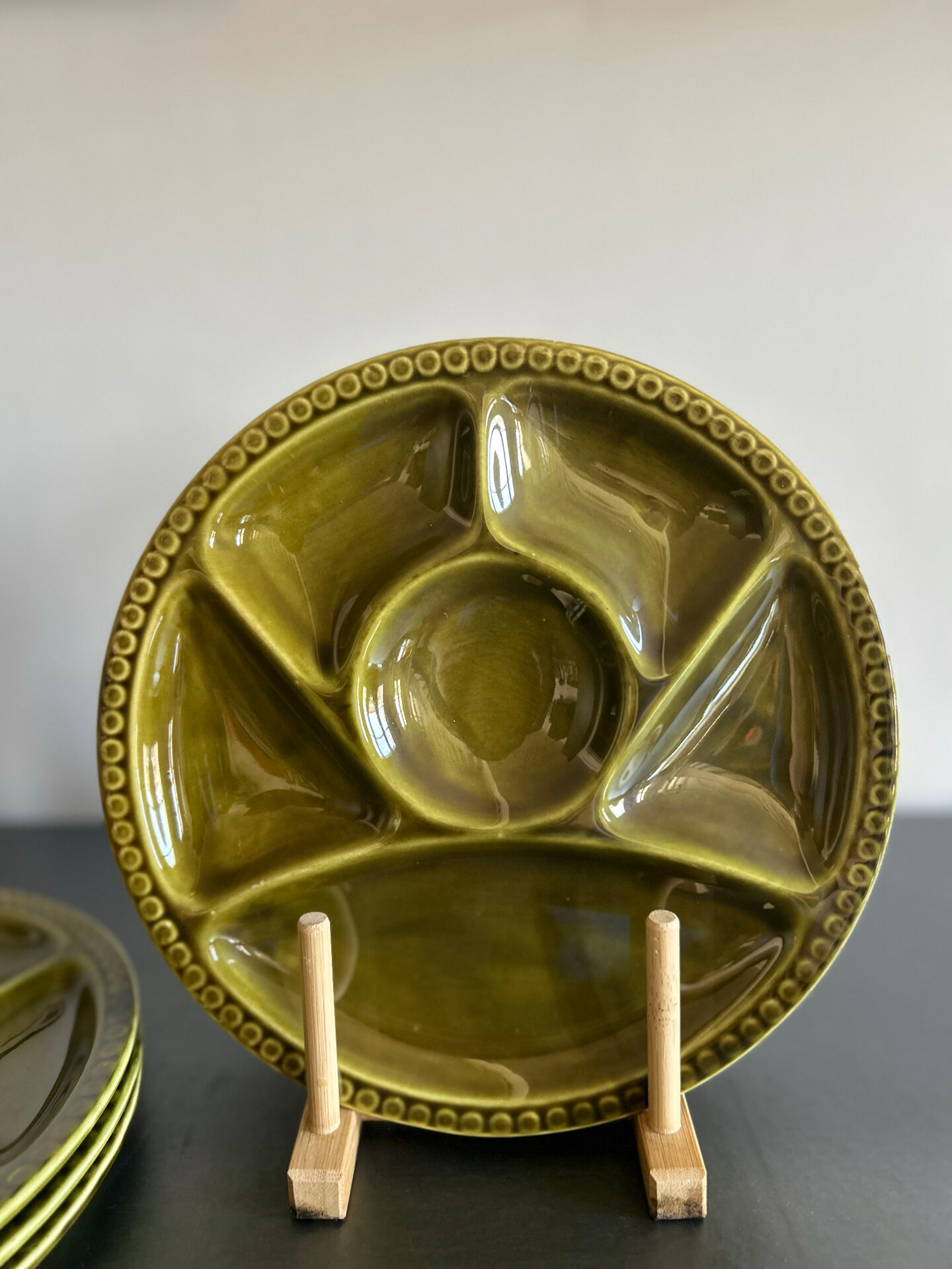 Assiettes en faïence Gien