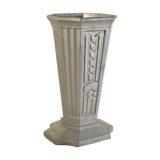 Painted metal Art Deco vase