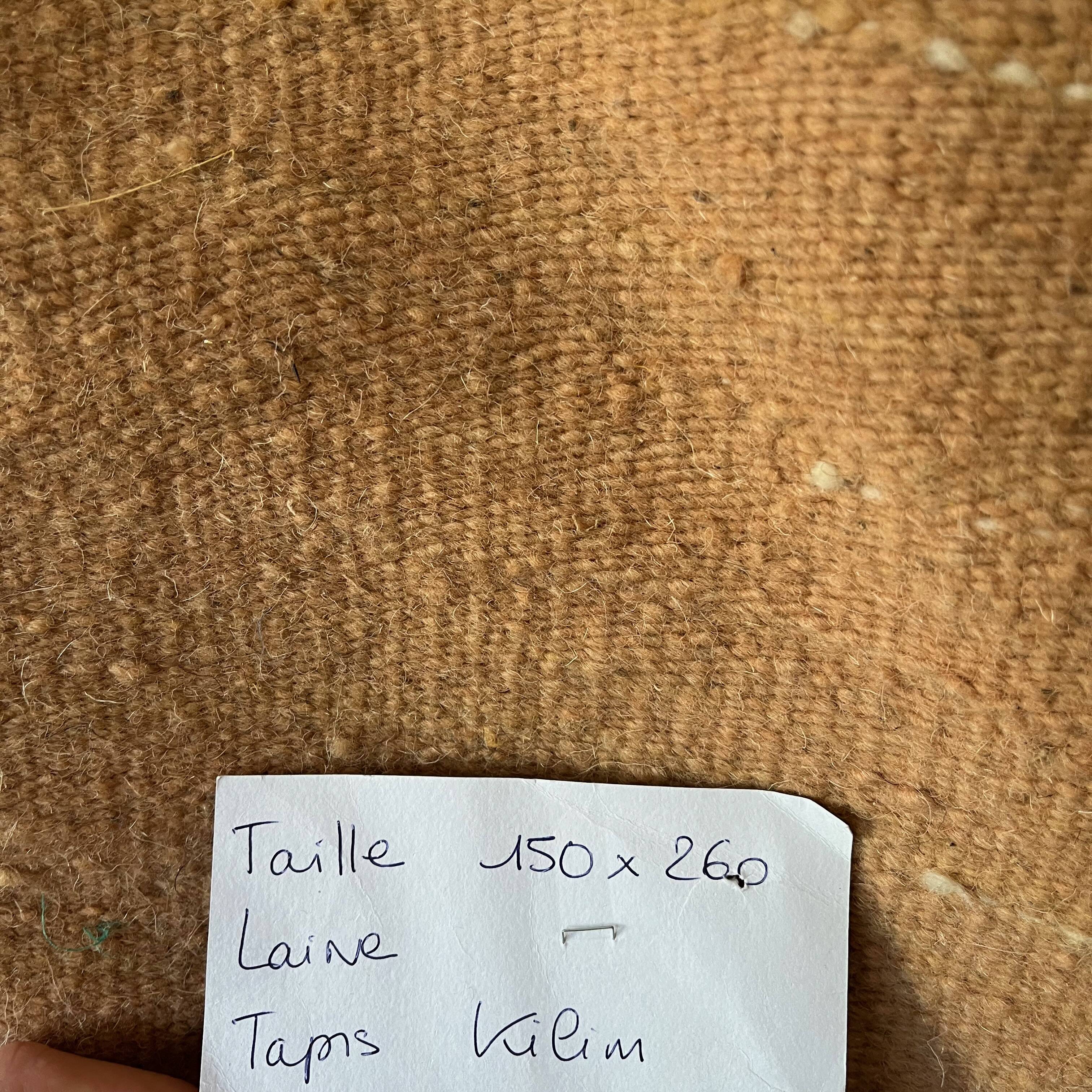 Moroccan kilim wool rug