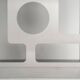 Pair of perforated brushed stainless steel screens, contemporary French work.
