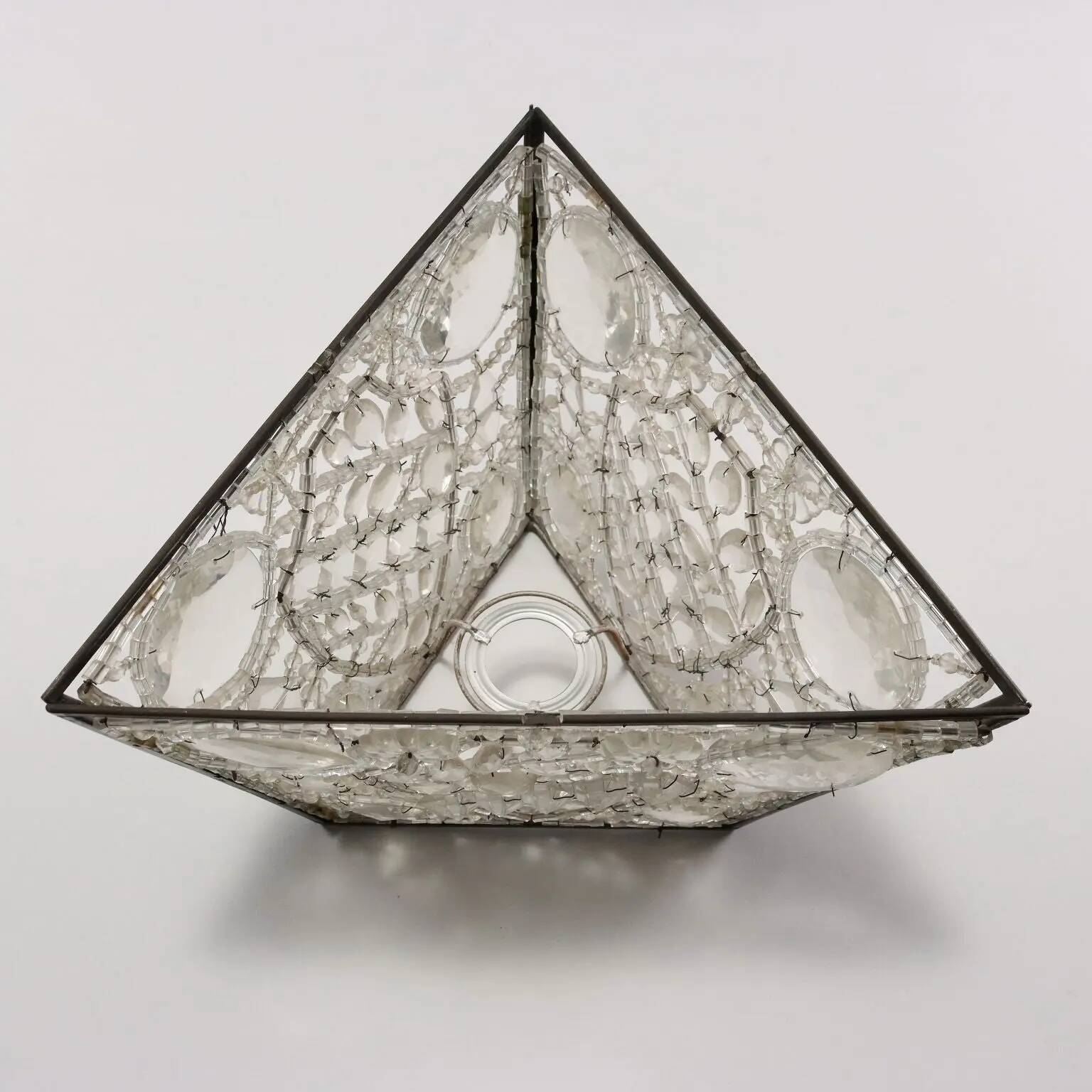 Abats-jours en verre de Murano et métal, Italie, XIX-XXe siècle