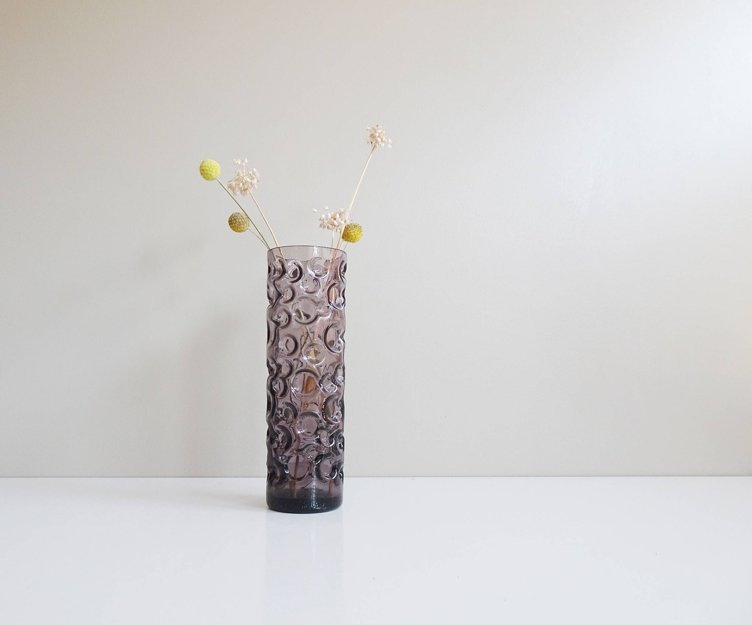 Purple glass vase by Hirschberg