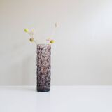 Vase en verre violet par Hirschberg