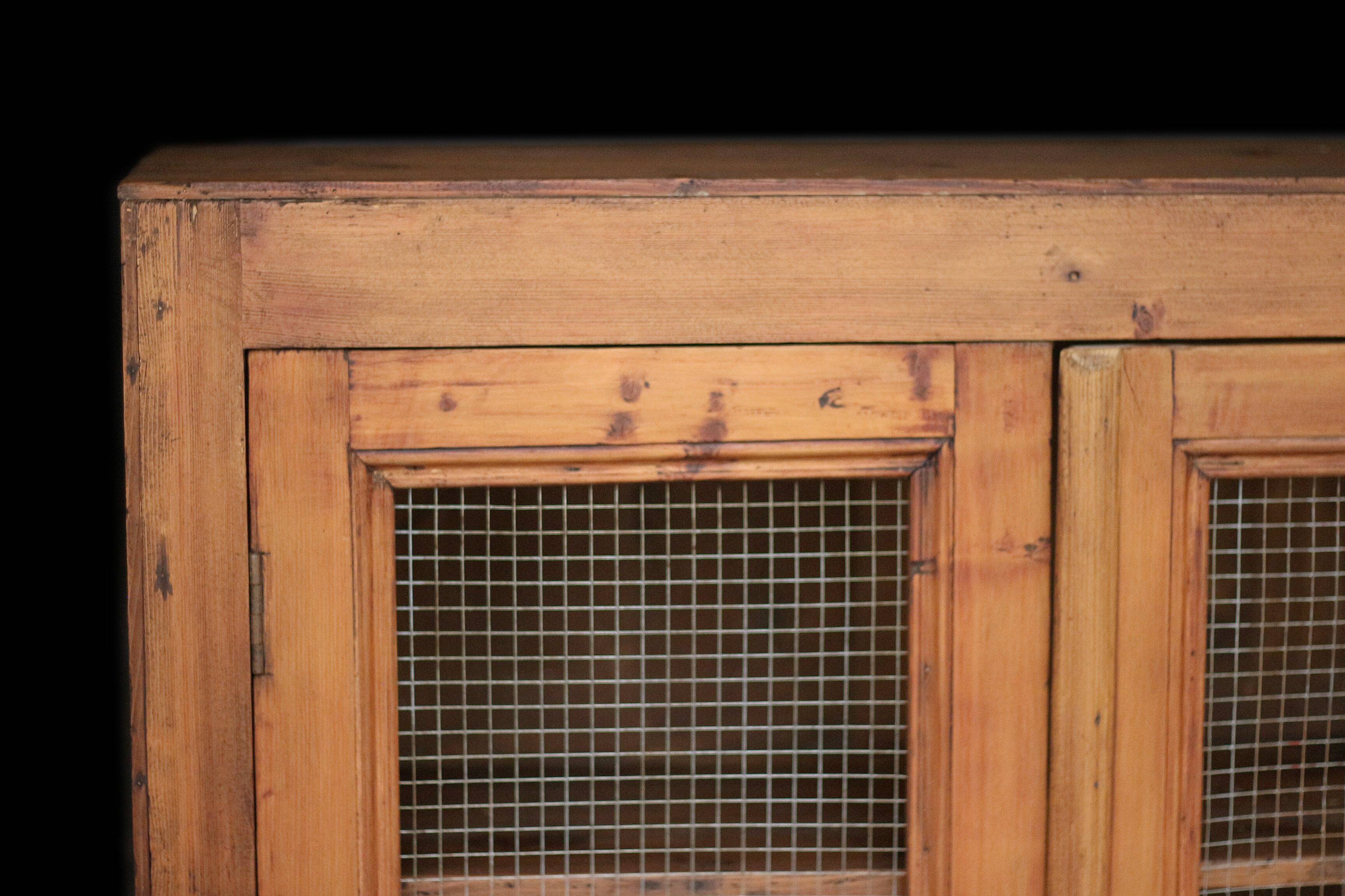 Jam cupboard / pantry late 19th century, in solid pine.