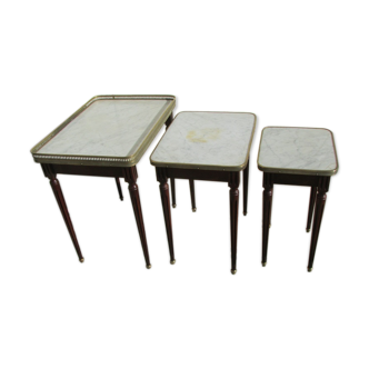 3 tables gigognes Louis XVI
