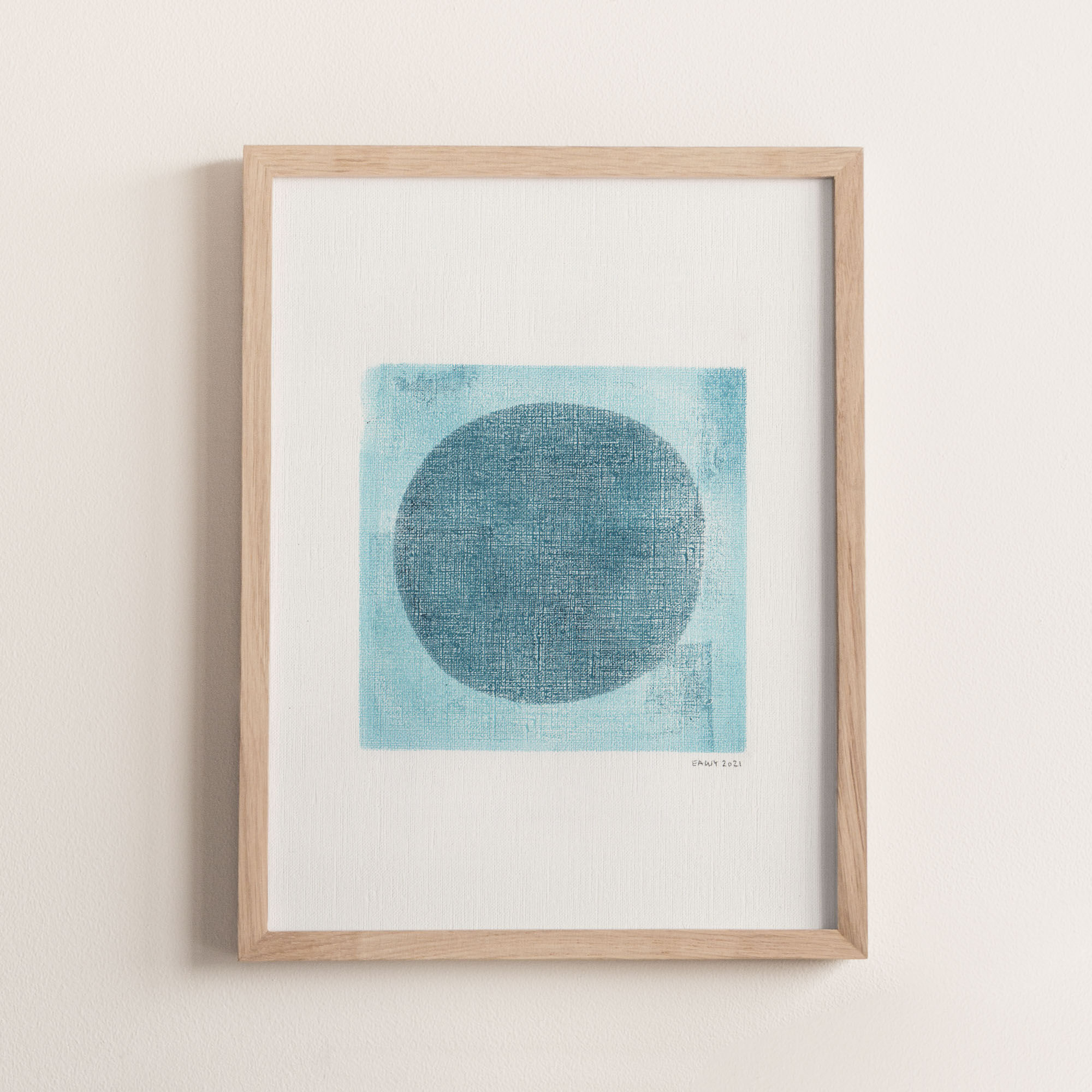 Painting on paper illustration M305 signed Eawy