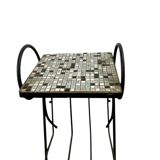 Vintage side table with tiles / plant table / bedside table