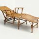 Chaise longue / fauteuil de repos en rotin