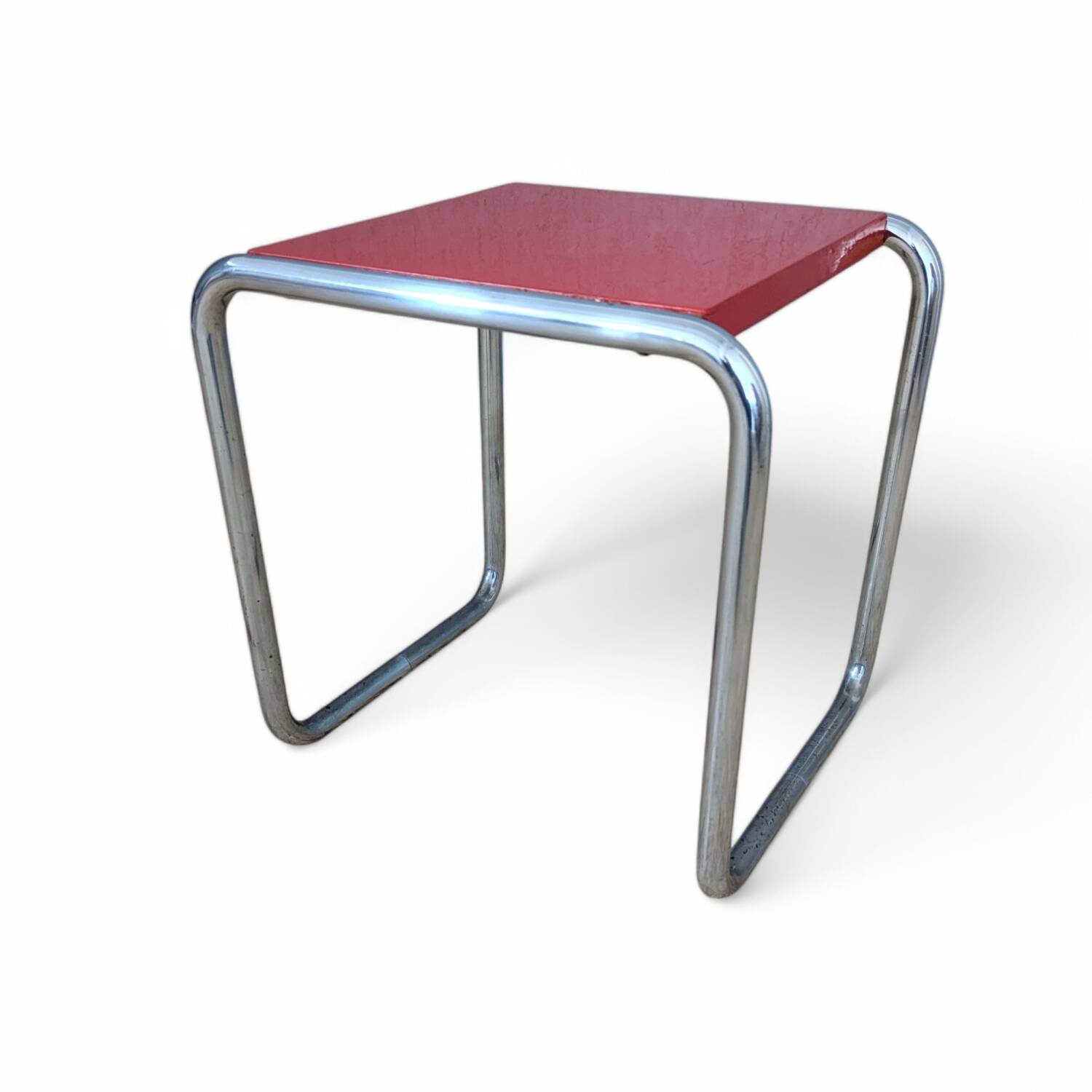 Tabouret de cantine Bauhaus B 9 de Marcel Breuer, années 1930