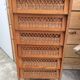 Vintage rattan chiffonr 6 drawers