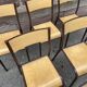 Set of 6 vintage industrial school chairs for communities mullca delagrave tube & wood