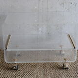 Plexiglass coffee table David Lange