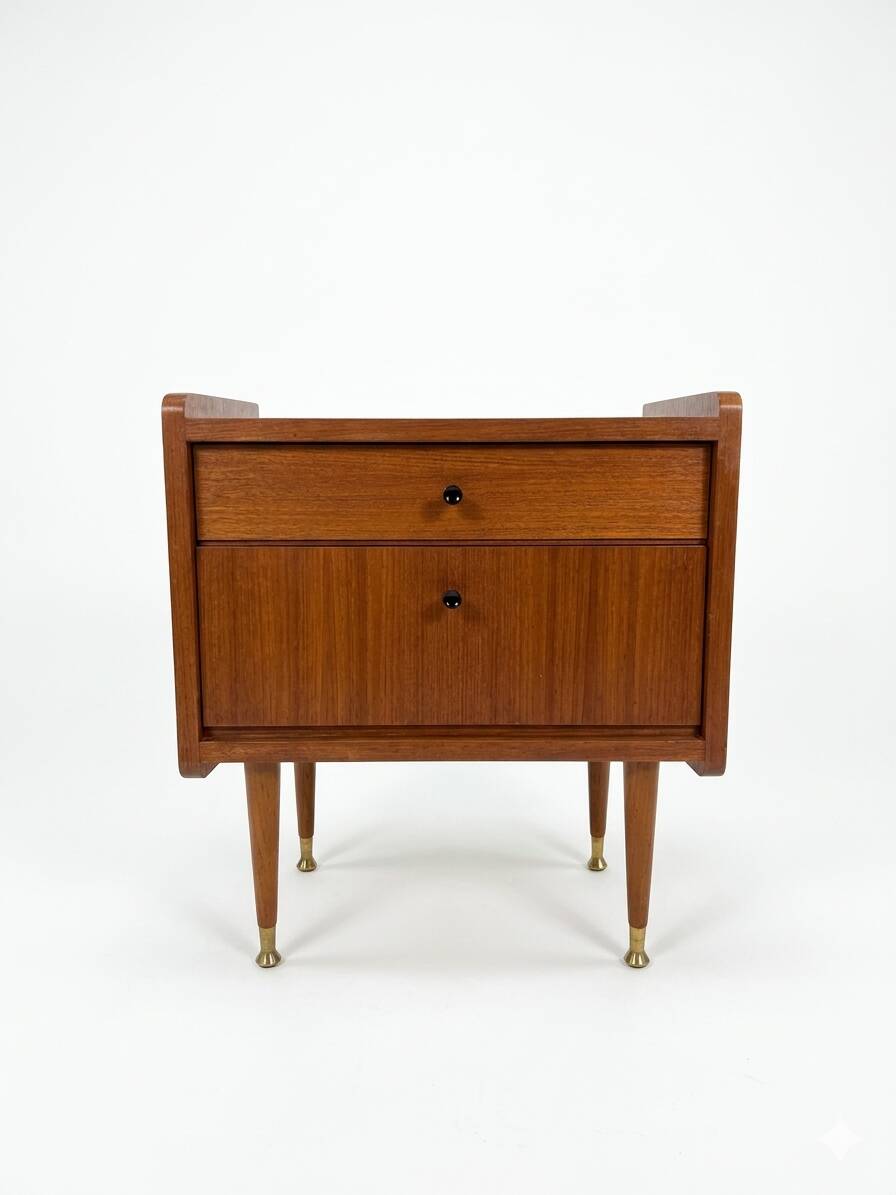 Scandinavian bedside tables by MDK design from the 1960s.