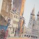 Photo Prague, Old Town Square, gold leaf. 1970-1980