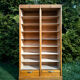 double curtain binder, year 50, light oak