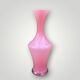 Antique pink opaline vase made in Italy - 1960s