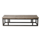 Guyuan – Table basse en orme ancien et structure en métal n°2