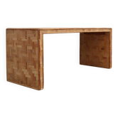 1970s minimalist bamboo & rattan bench by Vivai del Sud