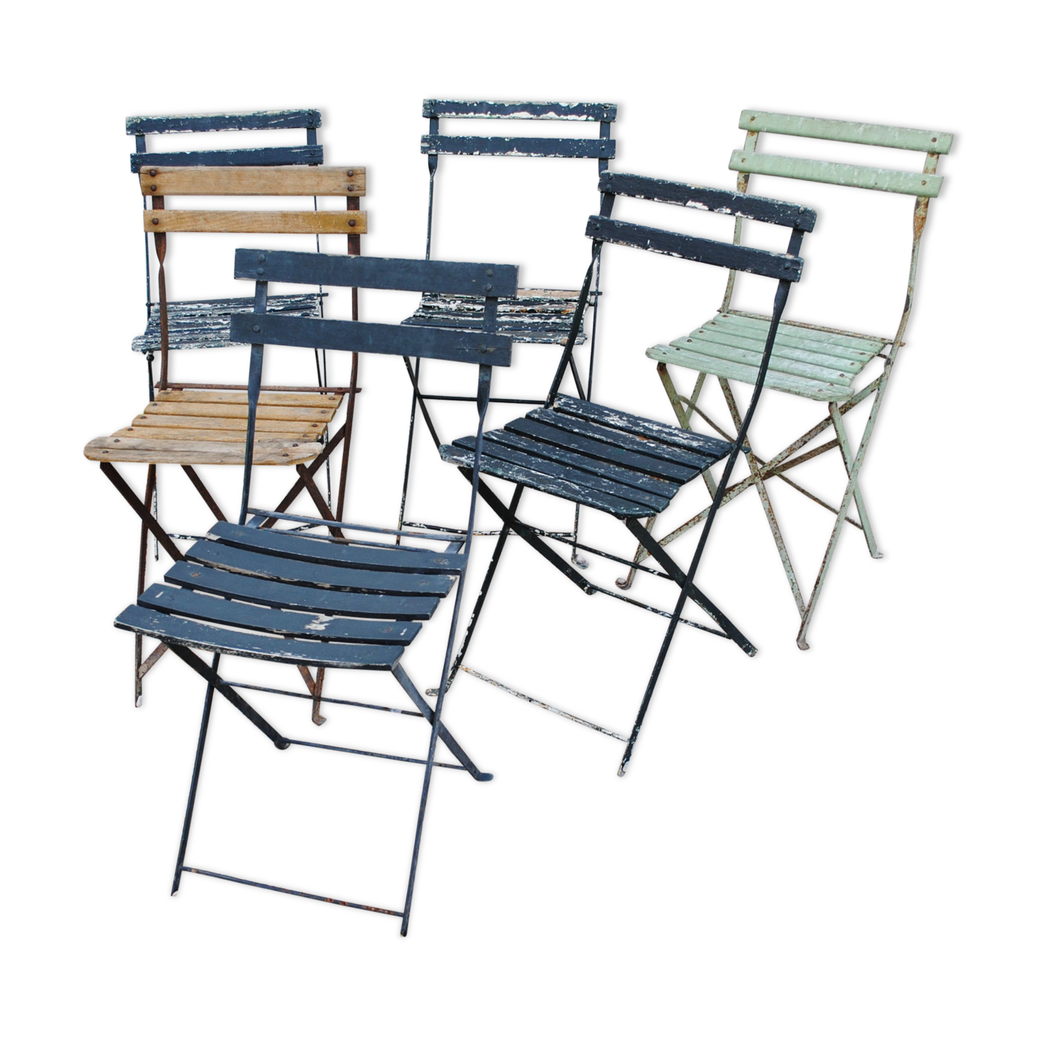 Set of folding Bistro chairs