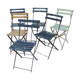 Suite de chaises pliante de bistrot