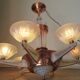 Chandelier Art Deco Petitot glassware ezan