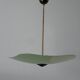 Art Deco pentagonal green glass ceiling light, 1940s, Germany