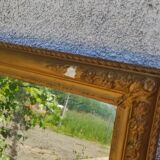 Gilded mirror, trumeau