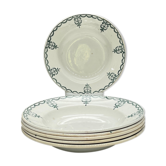 Lot de 6 assiettes creuses “Moulin des Loups-Hamage”