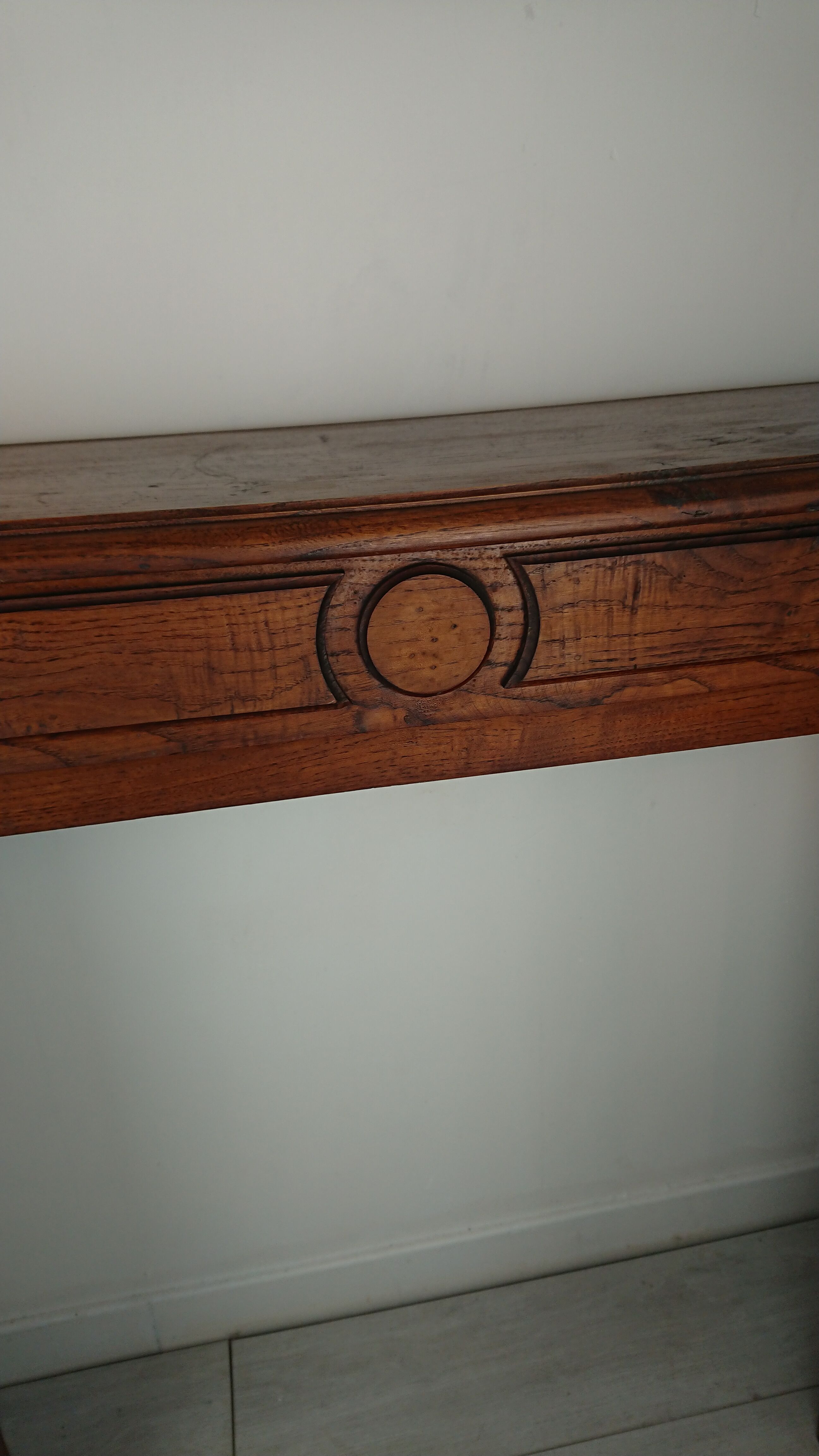 Fireplace chestnut mantle