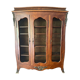 Wire mesh and wood bookshelf